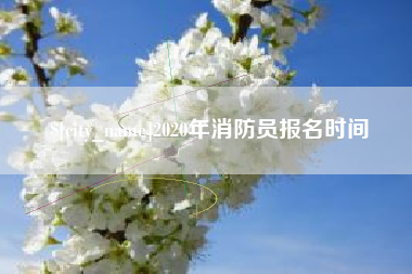 儋州2020年消防员报名时间