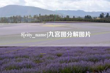 儋州九宫图分解图片