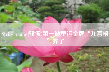 儋州骄傲!第一波奥运金牌“九宫格”齐了