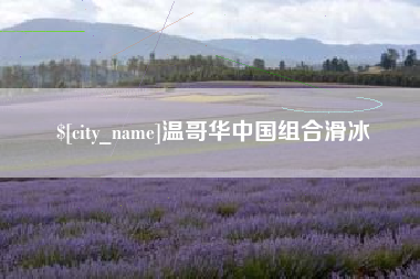 儋州温哥华中国组合滑冰