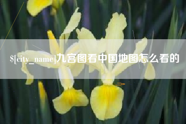 儋州九宫图看中国地图怎么看的