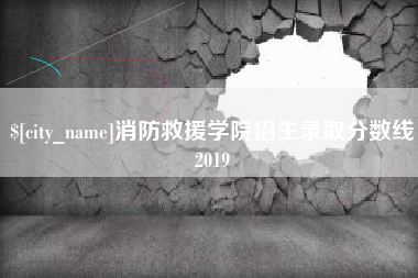 儋州消防救援学院招生录取分数线2019
