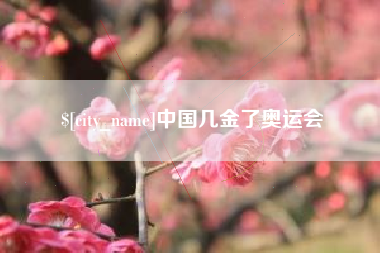 儋州中国几金了奥运会
