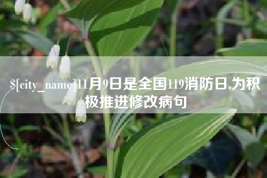 儋州11月9日是全国119消防日,为积极推进修改病句