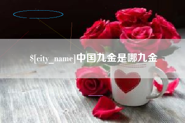 儋州中国九金是哪九金