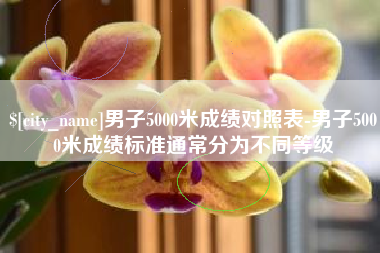 儋州男子5000米成绩对照表-男子5000米成绩标准通常分为不同等级