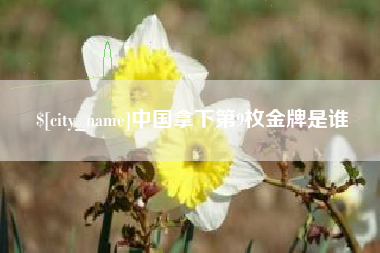 儋州中国拿下第9枚金牌是谁