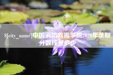 儋州中国消防救援学院2020年录取分数线是多少