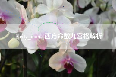 儋州西方命数九宫格解析