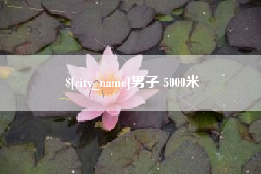 儋州男子 5000米