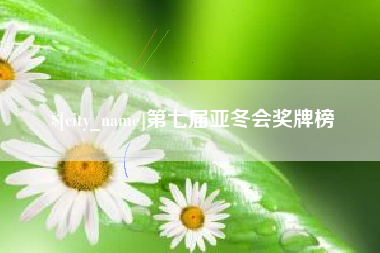 儋州第七届亚冬会奖牌榜