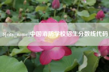 儋州中国消防学校招生分数线代码