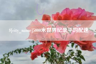 儋州5000米世界纪录平均配速