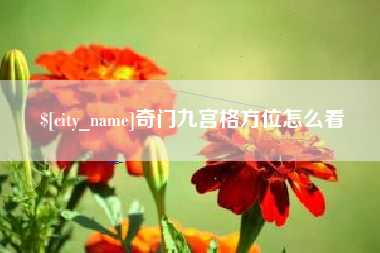 儋州奇门九宫格方位怎么看