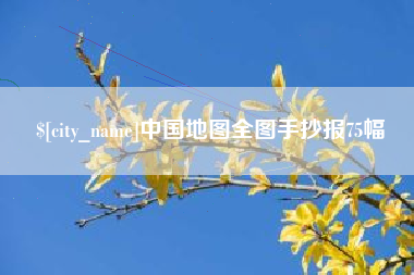 儋州中国地图全图手抄报75幅
