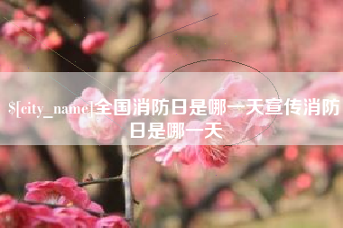 儋州全国消防日是哪一天宣传消防日是哪一天