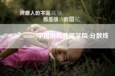 儋州中国消防救援学院 分数线