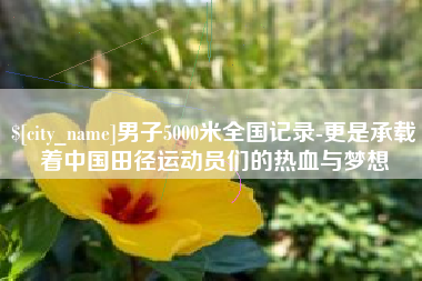 儋州男子5000米全国记录-更是承载着中国田径运动员们的热血与梦想