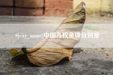 儋州中国九枚金牌分别是