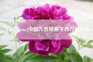 儋州中国九宫格数字西方是什么