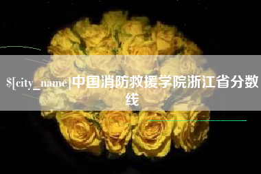 儋州中国消防救援学院浙江省分数线