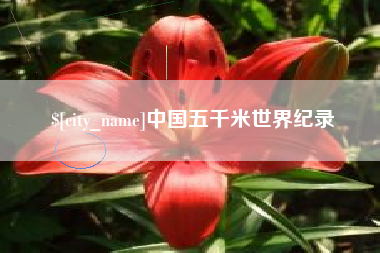 儋州中国五千米世界纪录
