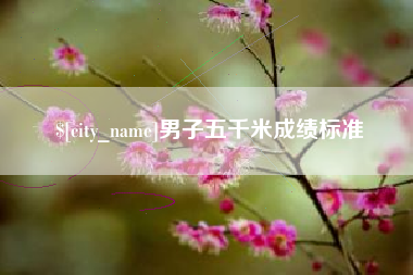 儋州男子五千米成绩标准