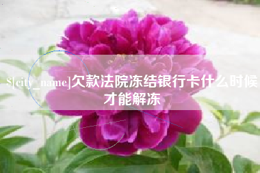 儋州欠款法院冻结银行卡什么时候才能解冻