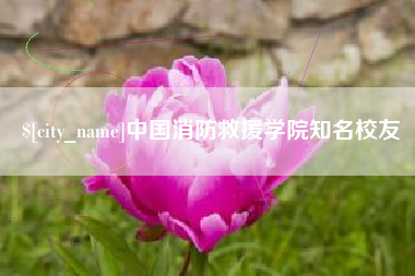 儋州中国消防救援学院知名校友