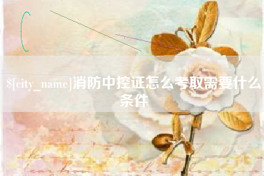 儋州消防中控证怎么考取需要什么条件