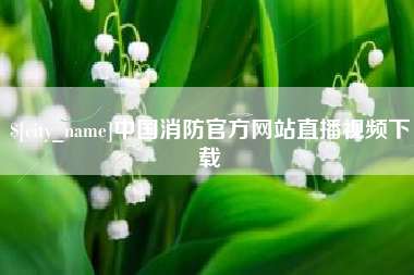 儋州中国消防官方网站直播视频下载