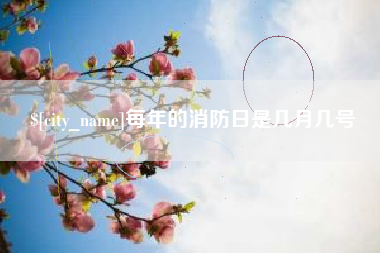 儋州每年的消防日是几月几号