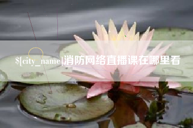 儋州消防网络直播课在哪里看