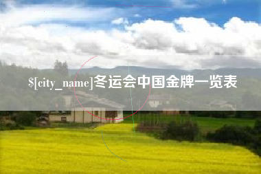 儋州冬运会中国金牌一览表
