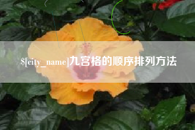 儋州九宫格的顺序排列方法