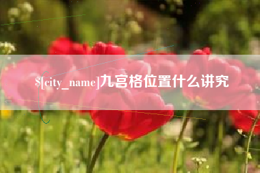 儋州九宫格位置什么讲究